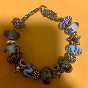 Blue Trollbeads Full Bracelet